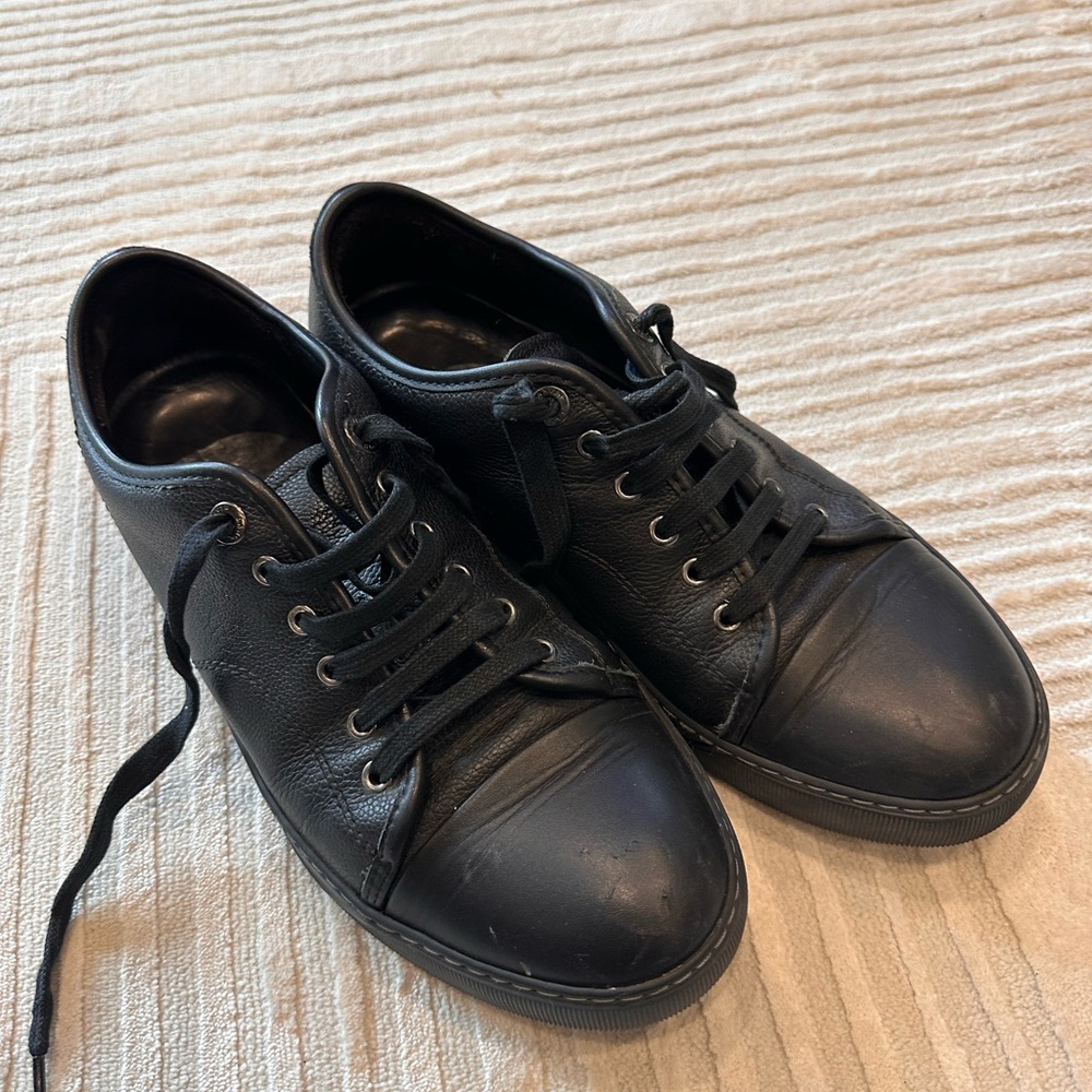 Lanvin black leather sneaker